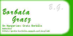 borbala gratz business card