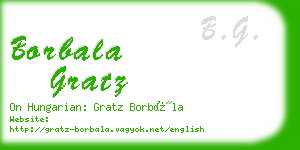 borbala gratz business card